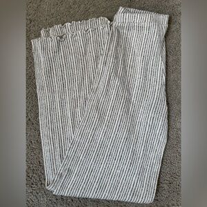 Striped Gray may pink long casual stretchy Pants